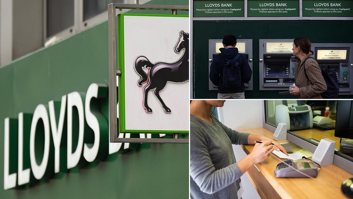 Lloyds Bank liet me geen £600 opnemen in een filiaal en eiste dat ik een geldautomaat buiten zou gebruiken
