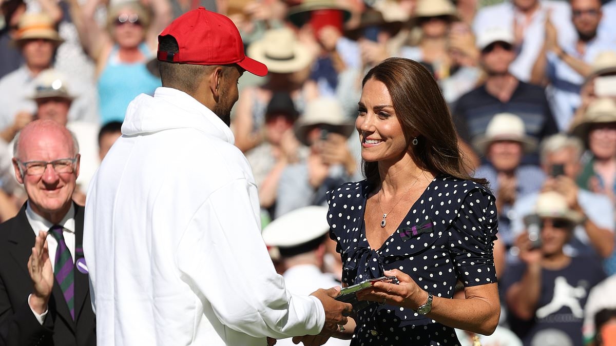 Nick Kyrgios revela sua reação esnobe de quatro palavras ao ser parabenizado por Kate Middleton em Wimbledon - e os fãs da realeza NÃO ficarão impressionados