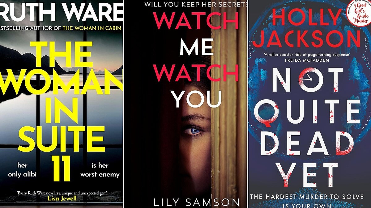 Les psychopathes de l'été qui vous laisseront détendu : Not Quite Dead Yet de Holly Jackson, Watch Me Watch You de Lily Samson, The Woman in Suite 11 de Ruth Ware