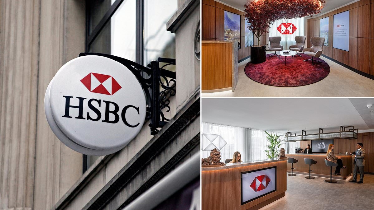 HELEN KIRRANE bezoekt supergeheim nieuw HSBC-filiaal in Londen, exclusief voor welgestelde klanten
