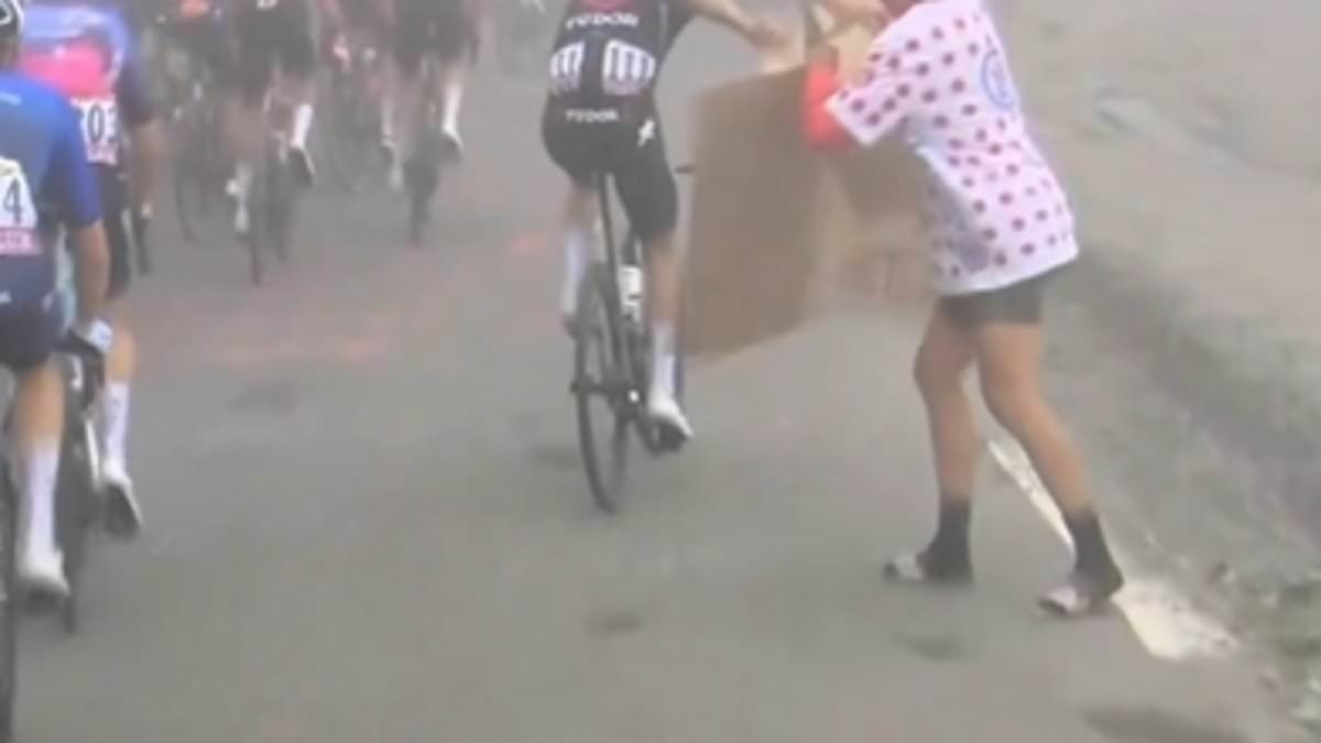 Ortaya çıktı: Tour de France yıldızının bir taraftarın karton tabelasını ÇALMASININ, yırtıp formasının altına sokmasının tuhaf nedeni