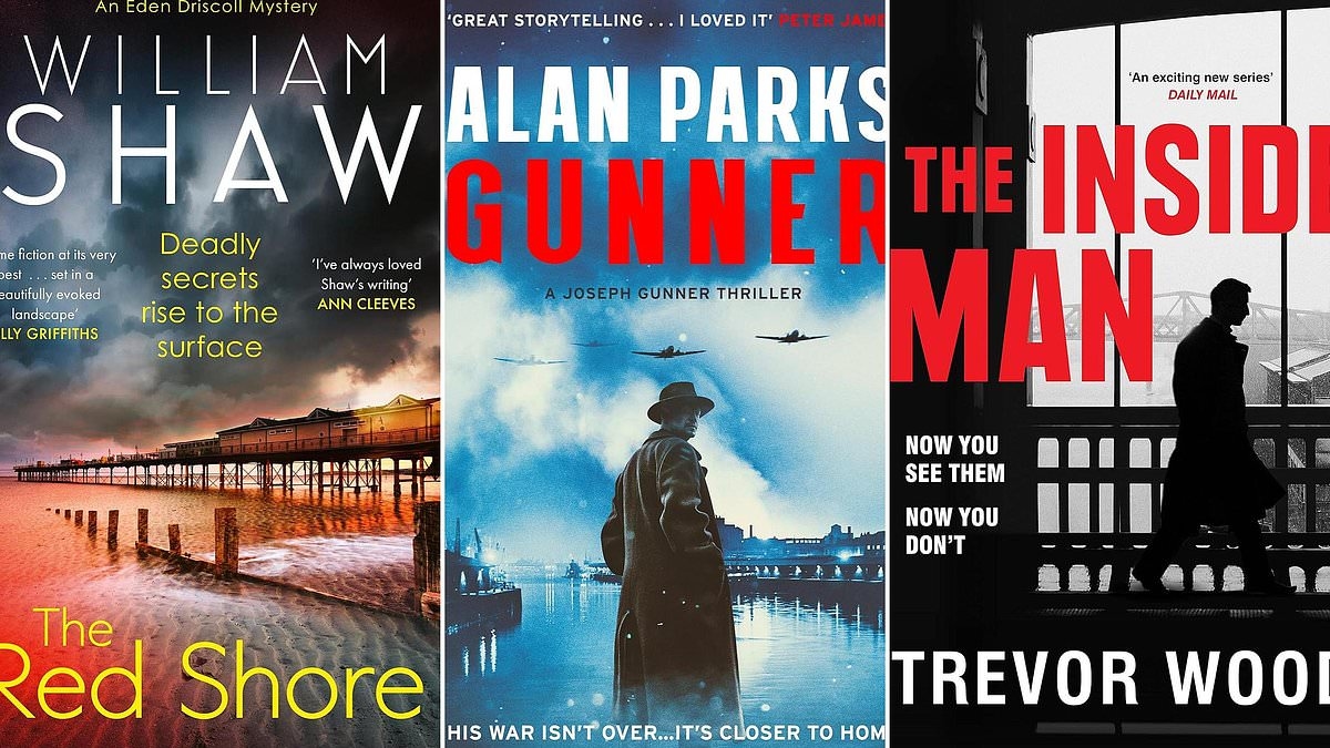 Crimen criminalmente bueno: The Red Shore de William Shaw, The Inside Man de Trevor Wood, Gunner de Alan Parks