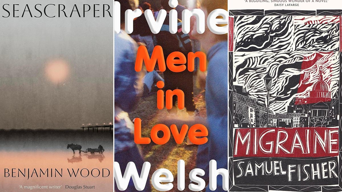 Ficción literaria de esta semana: MEN IN LOVE de Irvine Welsh, SEASCRAPER de Benjamin Wood, MIGRAINE de Samuel Fisher