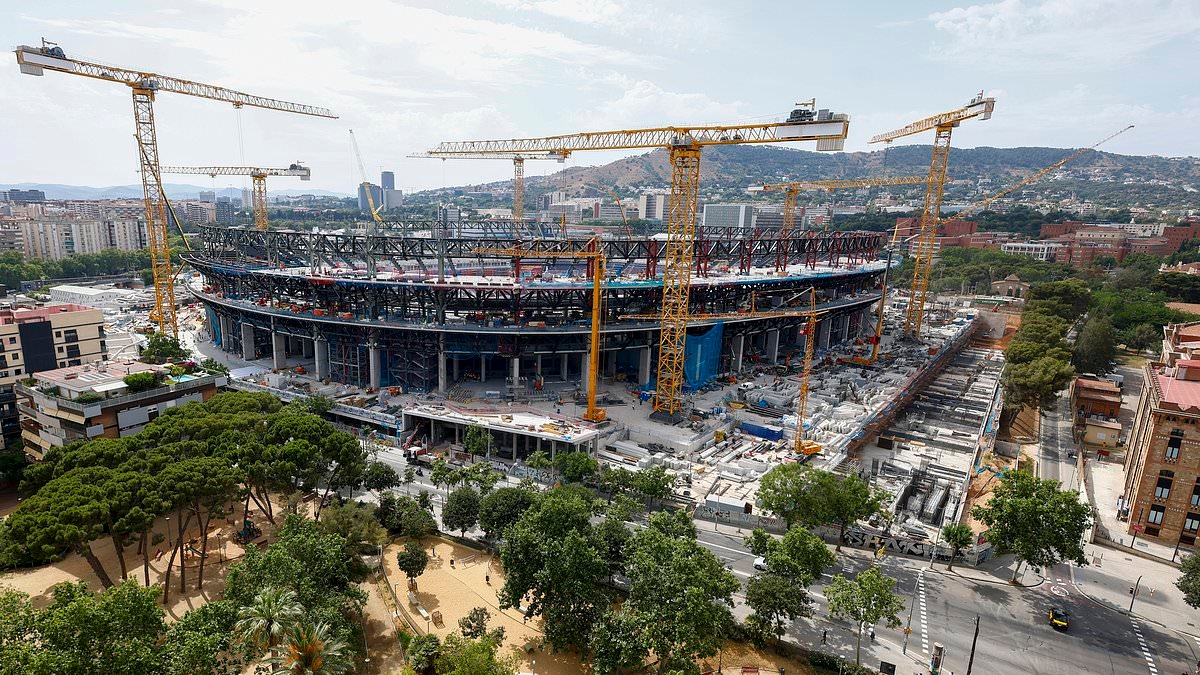 Barcelona „könnte gezwungen sein, die Rückkehr von Spotify ins Nou Camp zum FÜNFTEN Mal zu verschieben“, während Blaugrana über die wichtigste Anforderung eines 1,3 Milliarden Pfund teuren Projekts nachdenkt
