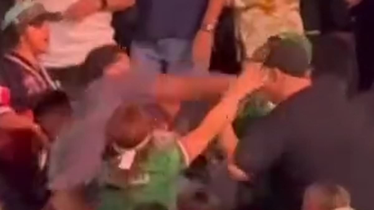 Beim Wiegen von Canelo Alvarez und Terence Crawford kommt es zu einer heftigen Schlägerei zwischen Fans