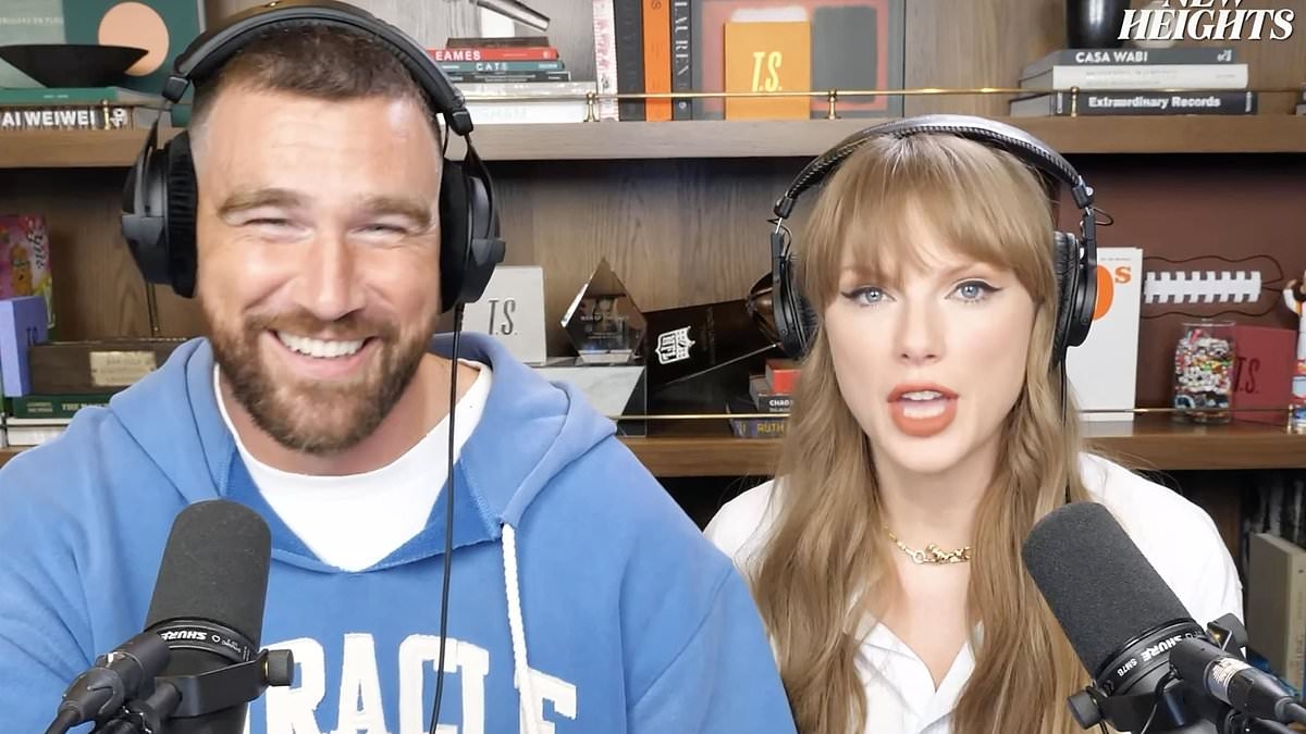 Alle Beweise dafür, dass Travis Kelce Taylor Swift unmittelbar nach der Aufnahme ihrer New Heights-Folge einen Heiratsantrag gemacht hat
