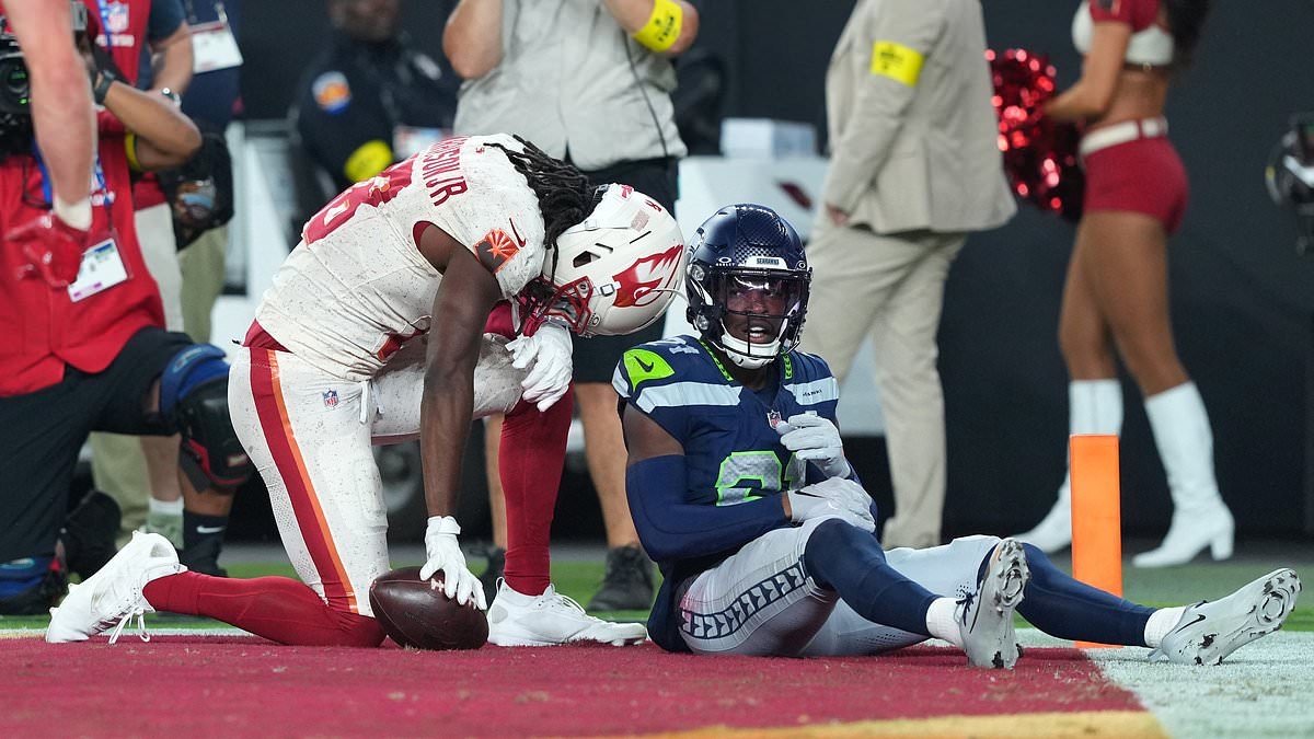 Marvin Harrison Jr., Cardinals adına büyük bir gol atarak kabus gibi başlangıcı sonlandırdıktan sonra gözyaşlarını tutmaya çalışıyor