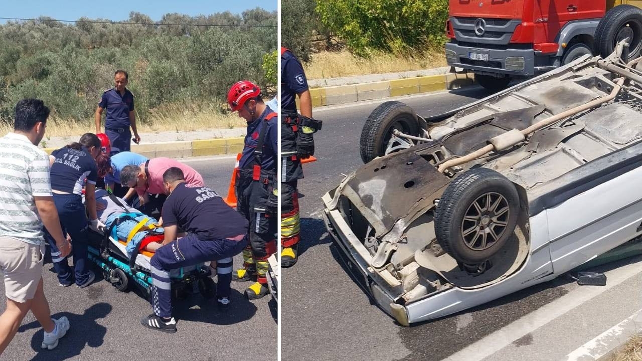 Stracił panowanie nad kierownicą: pojazd się wywrócił.