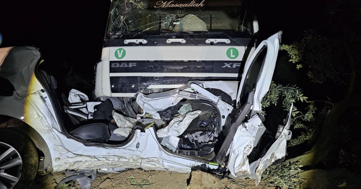 Verschrikkelijk ongeluk in Bursa: 1 dode, 1 gewonde