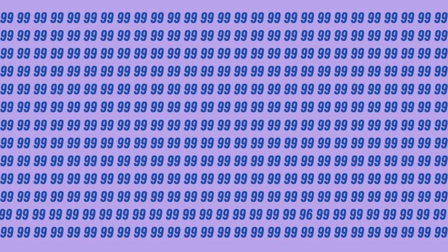 Ukryty obraz: Każdy widzi 99 – ale tylko orle oczy znajdą ukryte 96