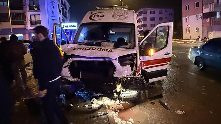 Ambulance and car collide: 7 injured