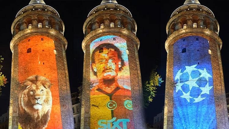 Middernachtelijke lichtshow vanaf Galatasaray!