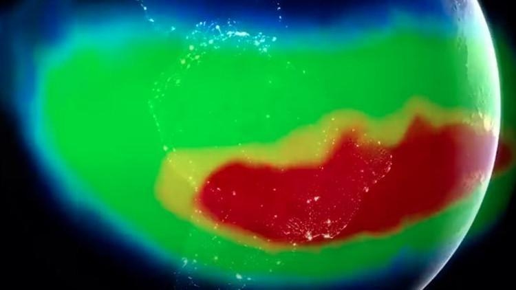 Mysteriöse Delle im magnetischen Schild der Erde