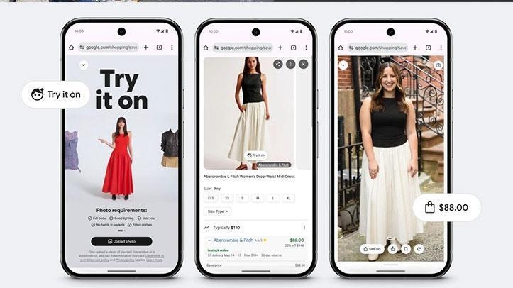 Wechseln Sie die Kleidung mit einem Klick. Googles neue KI könnte bei Frauen ein Hit werden