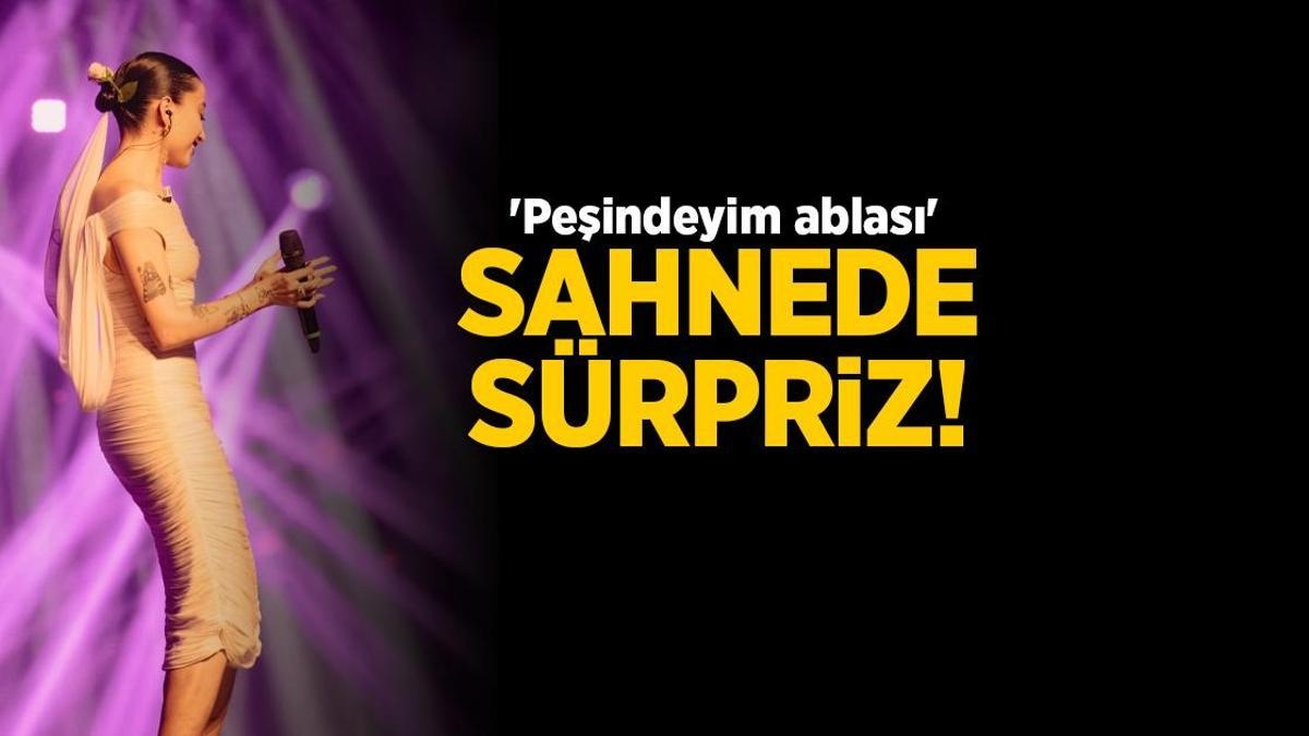 Surprise sur scène de Melike Şahin ! « Je suis après sa sœur »