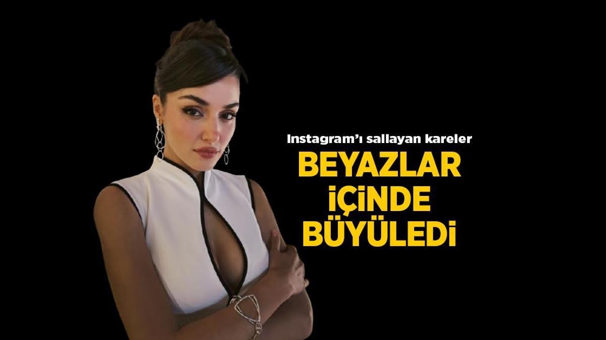 Nieuws: Nieuwe Instagram-poses van Hande Erçel in het wit
