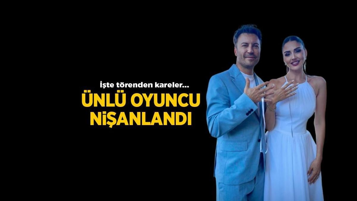 Son Magazin Haberleri: Tolga Güleç ile Öykü Cengiz nişanlandı! İşte törenden ilk kareler