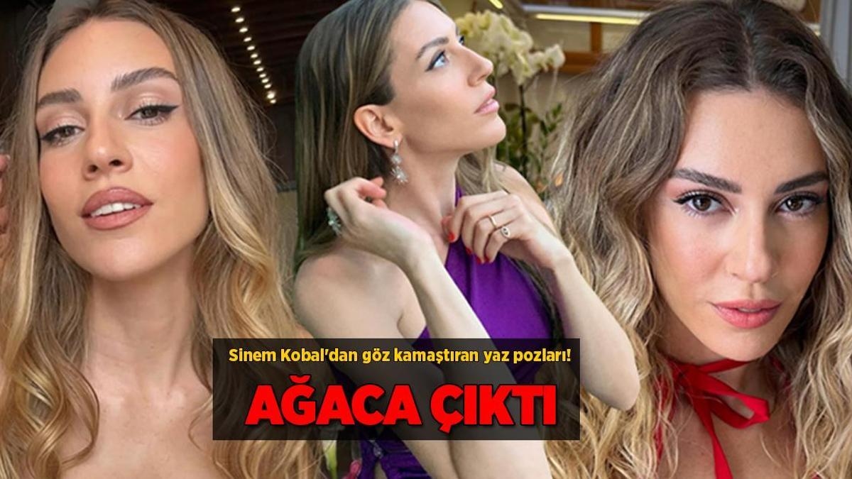 Umwerfende Sommerposen von Sinem Kobal! Sie ist auf den Baum geklettert und hat Früchte gepflückt!