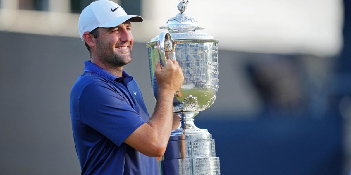 Scottie Scheffler devient triple champion majeur de golf