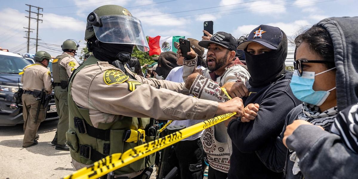 Betogers blijven protesteren in Los Angeles tegen immigratiehandhaving