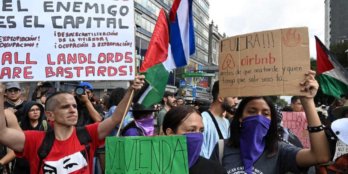 Der dritte Marsch gegen Gentrifizierung in Mexiko-Stadt endete ohne Proteste. FOTOS