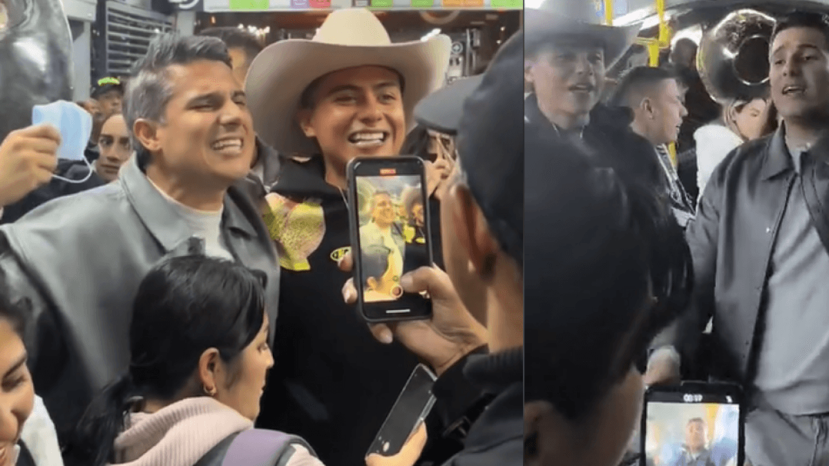 Pipe Bueno y Nico Hernández sorprendieron a usuarios en TransMilenio con un concierto