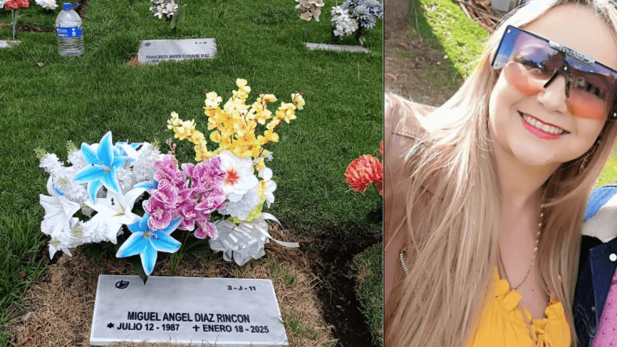 The emotional message from the mother of Miguel Díaz, son of Diomedes, when visiting him at the cemetery