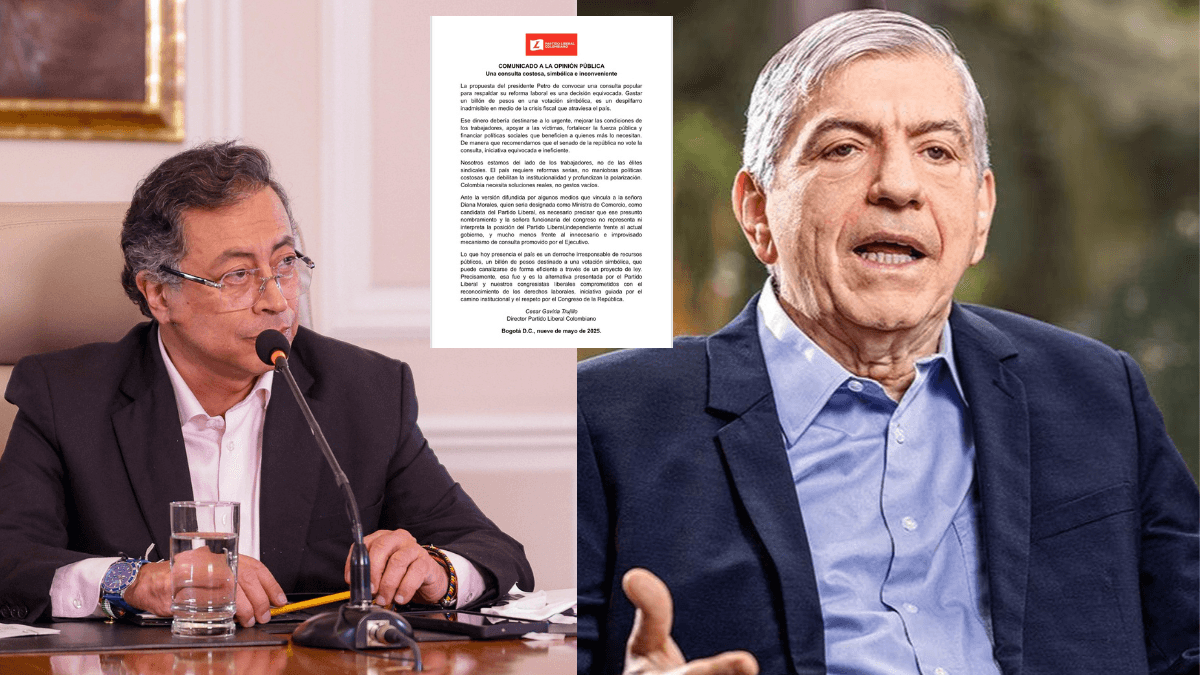 O presidente Gustavo Petro rejeita o pedido de César Gaviria para não votar no referendo: "Ele não é um liberal".
