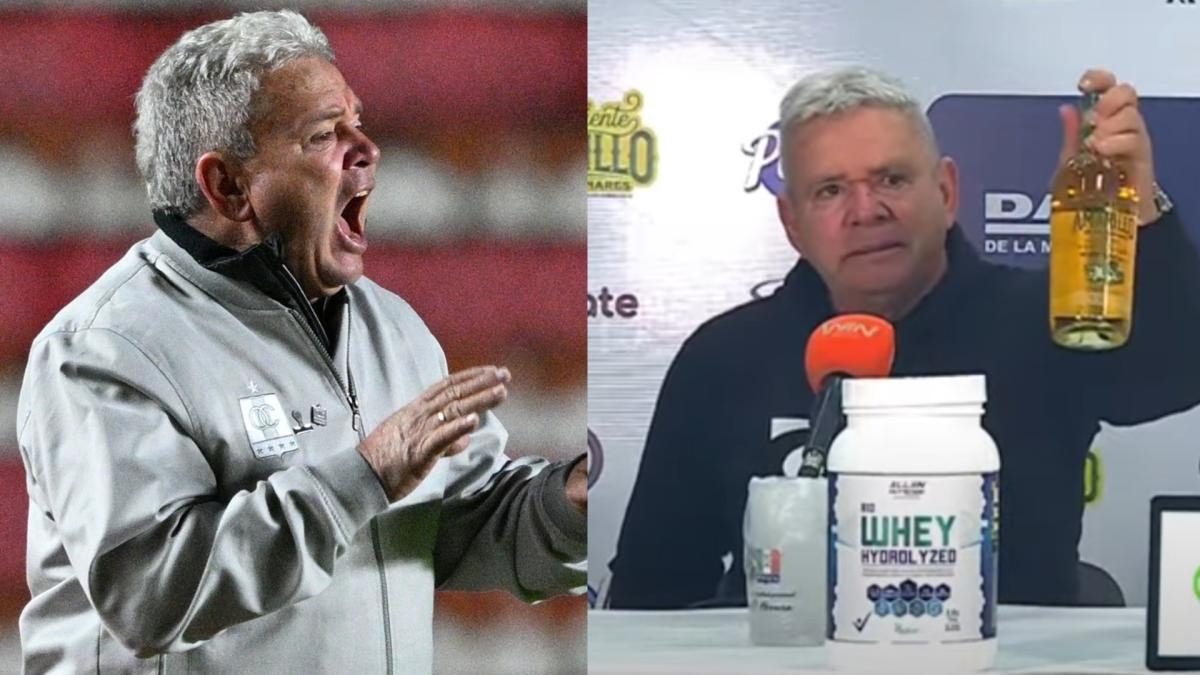 Vídeo: Certa vez, o técnico do Caldas pediu uma garrafa de aguardiente em uma coletiva de imprensa para comemorar a classificação.