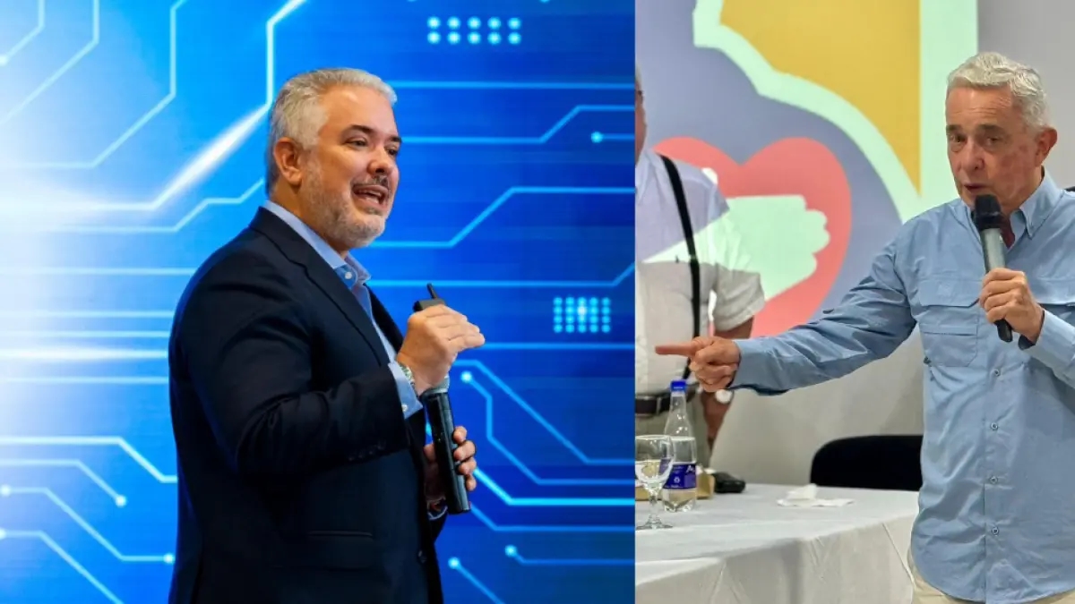 O Centro Democrático negou tensões entre Iván Duque e Álvaro Uribe na Fundação Santa Fé.