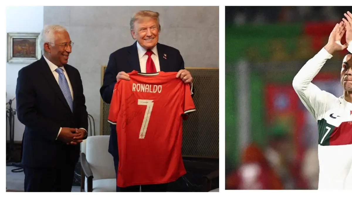 Cristiano Ronaldo présente à Donald Trump sa signature et son message puissant.