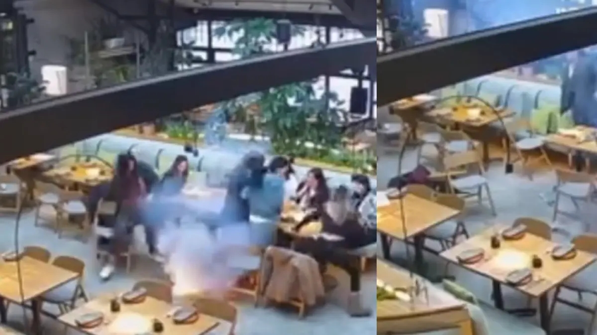 Video | Panik in mexikanischem Restaurant nach Laptop-Akku-Explosion