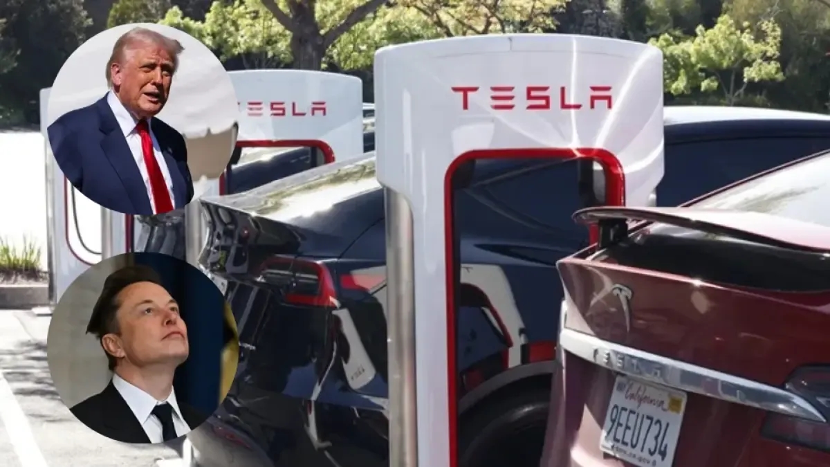 Tesla suffers sharp stock drop after new clash between Trump and Musk over political party