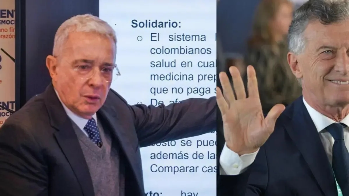 Oud-president Álvaro Uribe krijgt steun van Mauricio Macri: "Wij steunen hem in de overtuiging dat hij keer op keer zijn onschuld heeft bewezen."