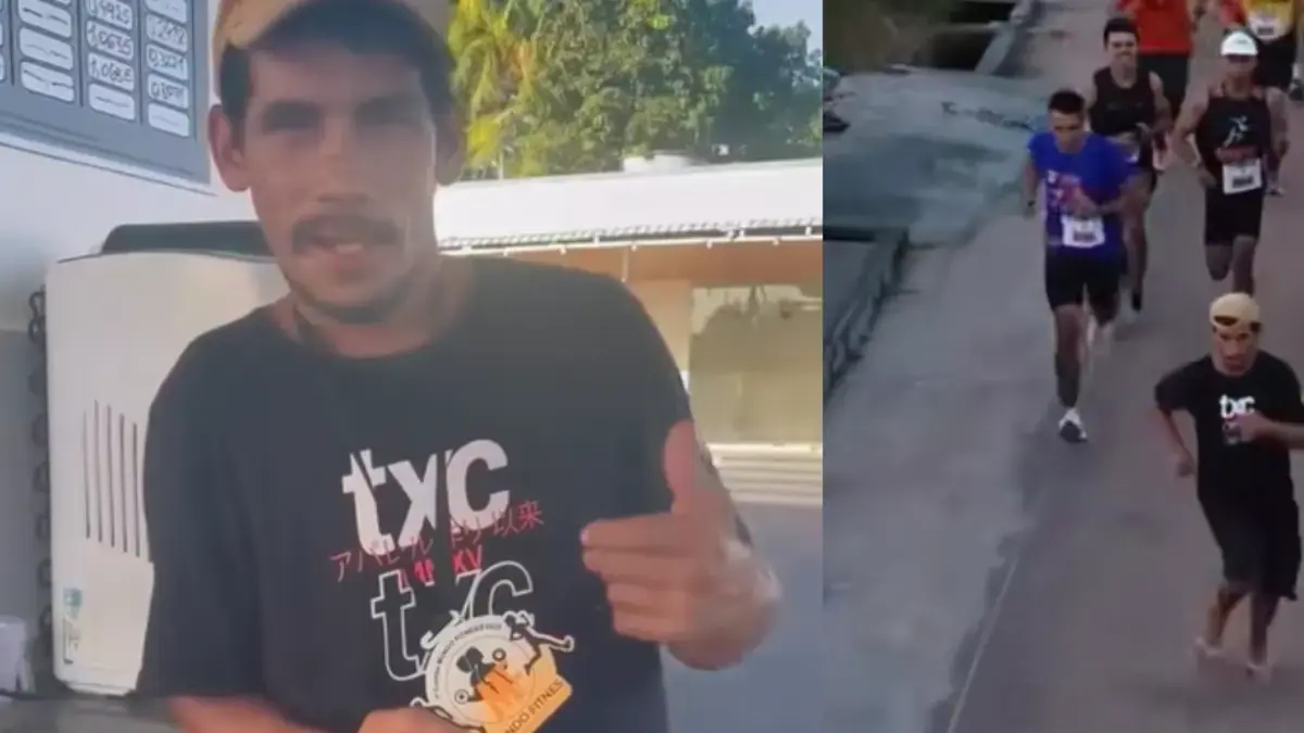 Drunk man joins race in Brazil, overtakes runners, wins medal