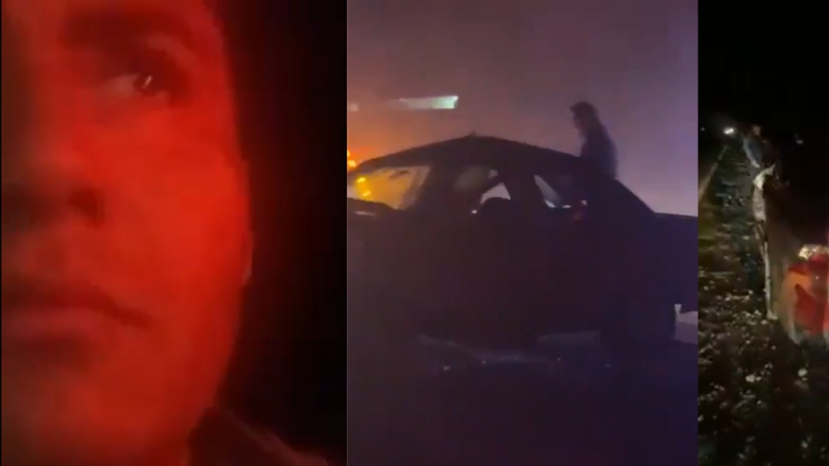 O momento de partir o coração em que um jornalista mexicano que cobria um acidente de trânsito descobriu que seus filhos e ex-esposa estavam no carro acidentado.