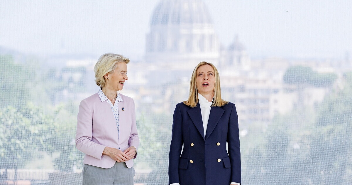 Sobre tarifas, Meloni disse a von der Leyen: "A UE fornecerá ajuda às empresas sem afetar o NRRP." Ela também busca uma coalizão com Merz.