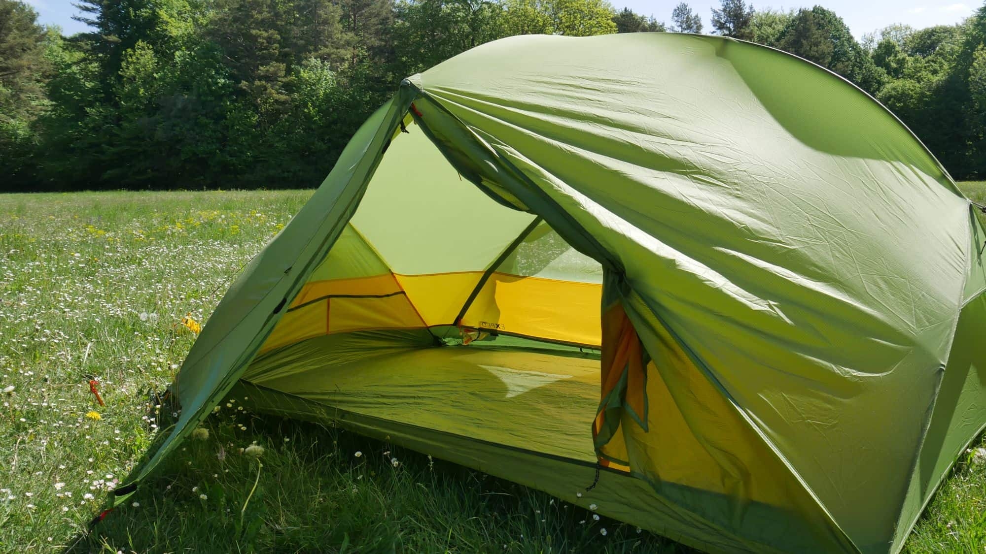 Prueba: Exped Lyra II Extreme: Tienda de campaña ligera con forma de domo, fabricada con nailon de silicona duradero.