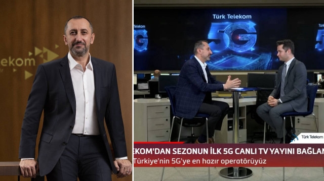 A primeira conexão de transmissão de TV ao vivo 5G da Trendyol Super League da Türk Telekom