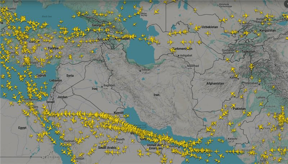 Ataque nocturno de Israel contra Irán: espacio aéreo cerrado en cuatro países