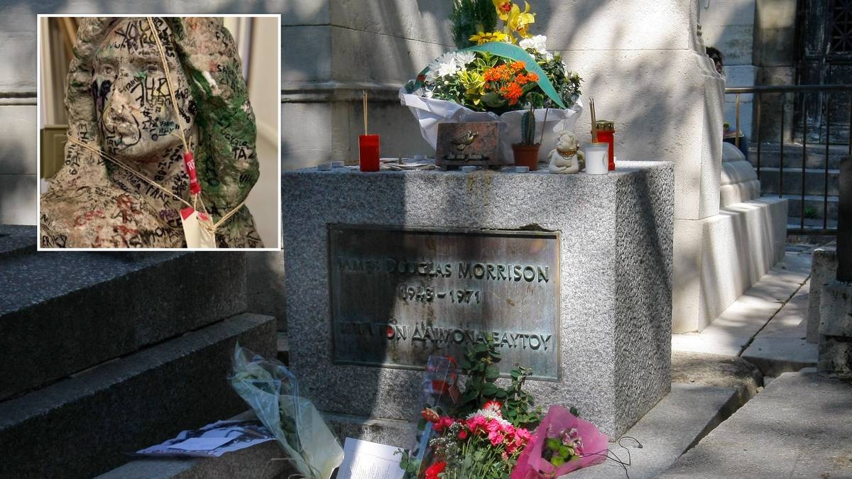 Busto de Jim Morrison encontrado depois de quase 40 anos. Por acidente