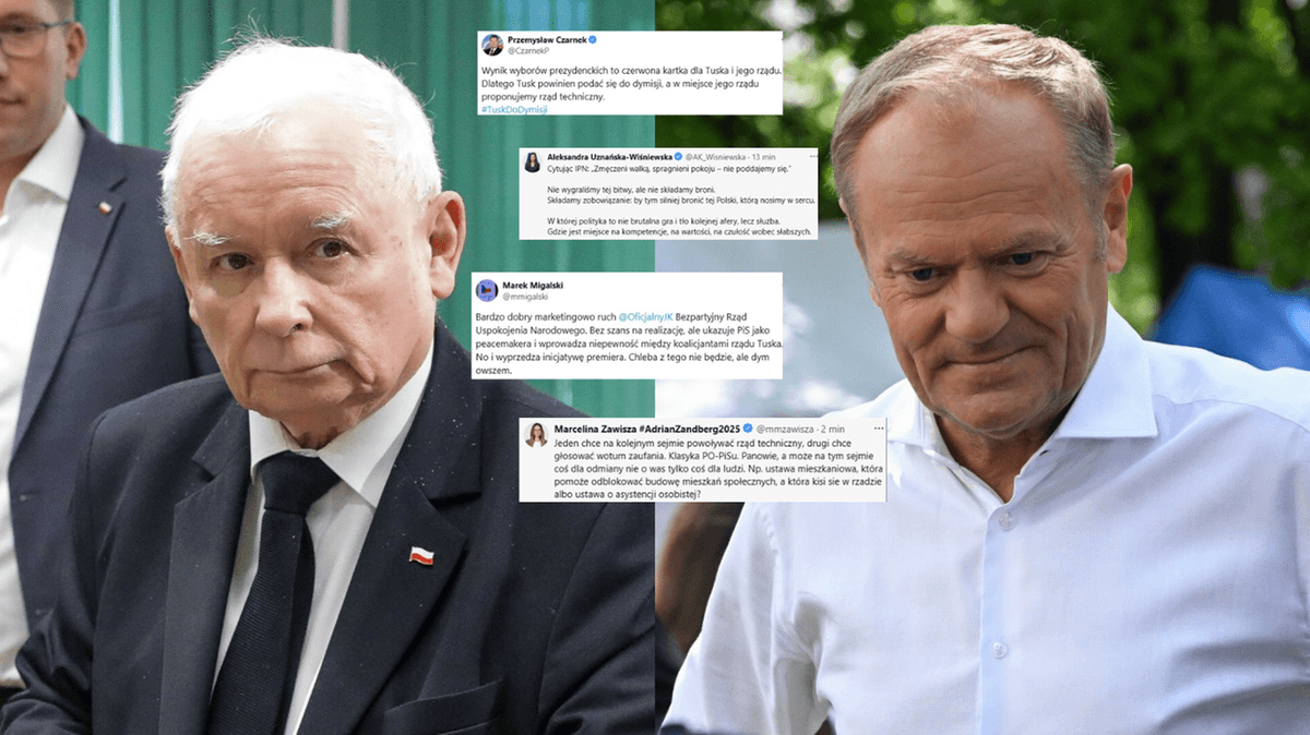 "Een PO-PiS klassieker." Een golf van reacties na de uitspraken van Tusk en Kaczyński