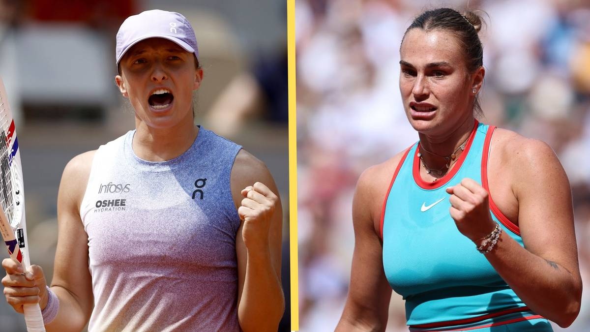 Roland Garros: Iga Świątek - Aryna Sabalenka. Retransmisión y resultados en directo.