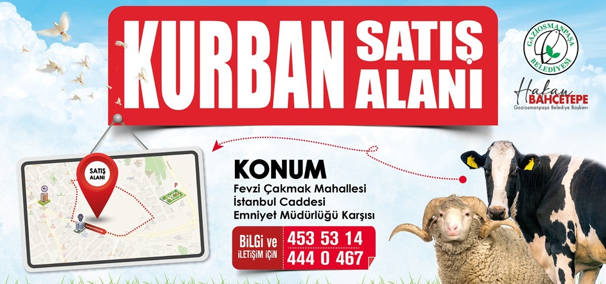 Une zone de vente d'animaux sacrificiels moderne et hygiénique a été créée à Gaziosmanpaşa