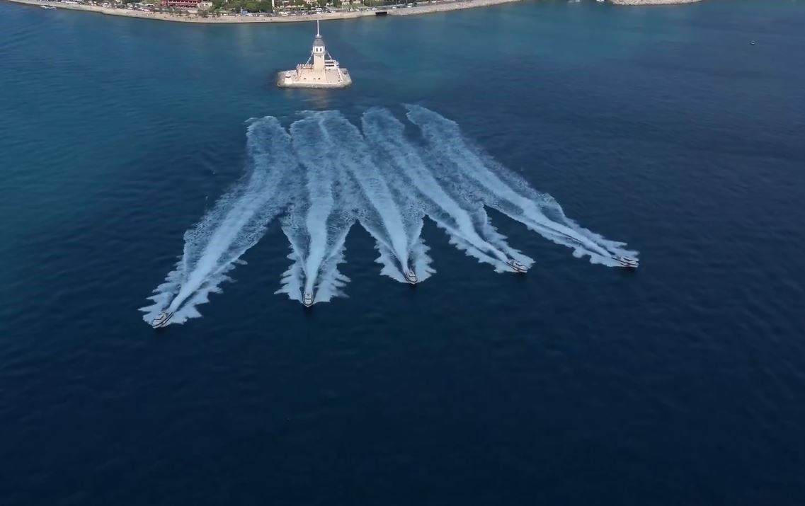 Kustwacht hield demonstratie in de Bosporus