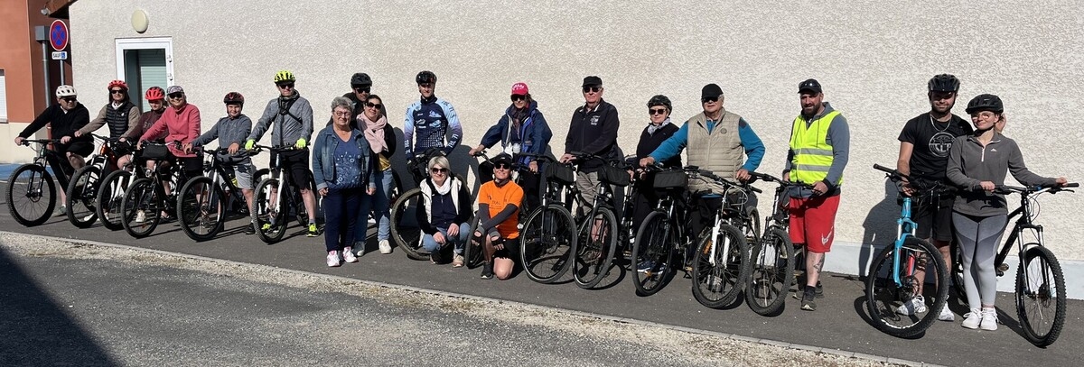 Un hermoso paseo en bicicleta para excursionistas.