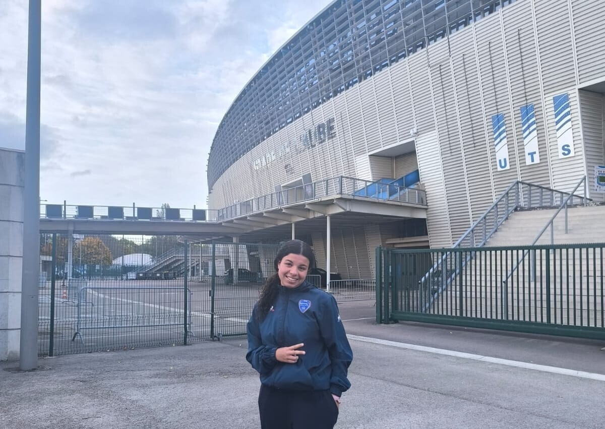 Myriam Garcia z Saint-Dizier do Estac de Troyes, aby wrzucić wyższy bieg