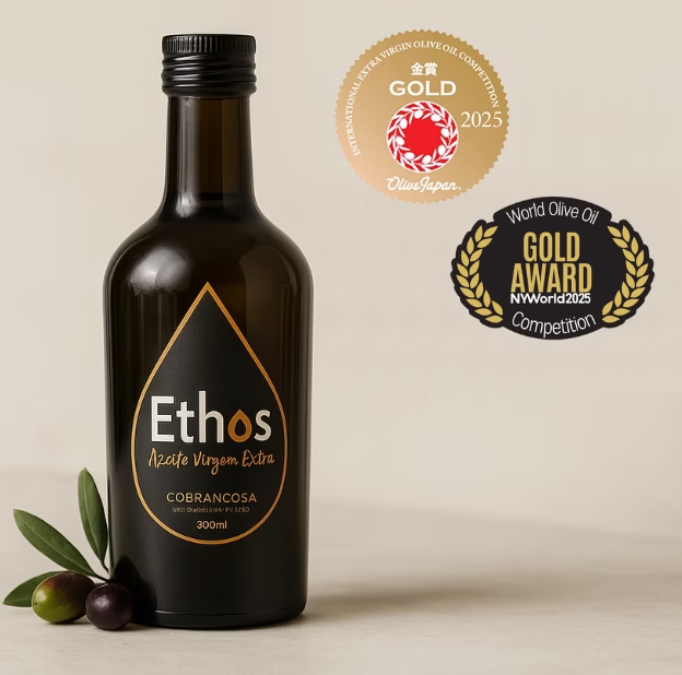 Оливковое масло ETHOS Cobrançosa, произведенное в долине Мондего, удостоено наград в США и Японии.