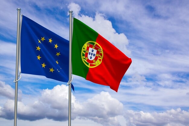 160 jongeren uit Portugal en Spanje komen in Huelva bijeen om het 40-jarig bestaan ​​van Portugal in de EU te vieren