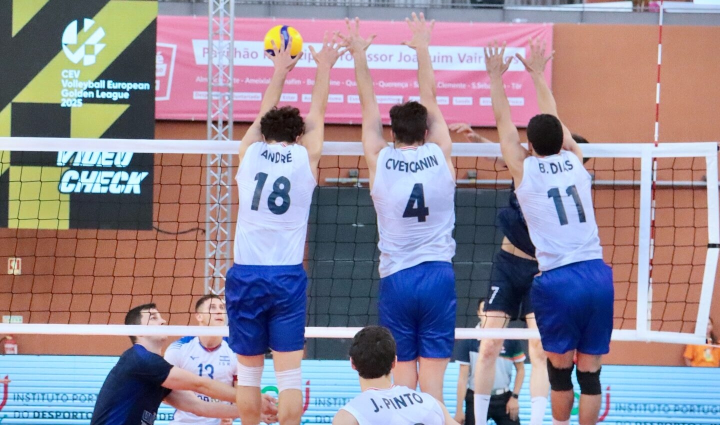 Portugal perde com Israel na ‘negra’ na Golden League masculina de voleibol